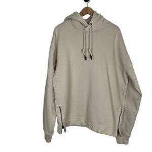 Abercrombie & Fitch Hoodie Medium Cream‎ HFR Side Zip Nicole Benefield Collab